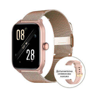 Смарт часовник Riversong - Motive 6 Pro, 1.83'', Rose Gold