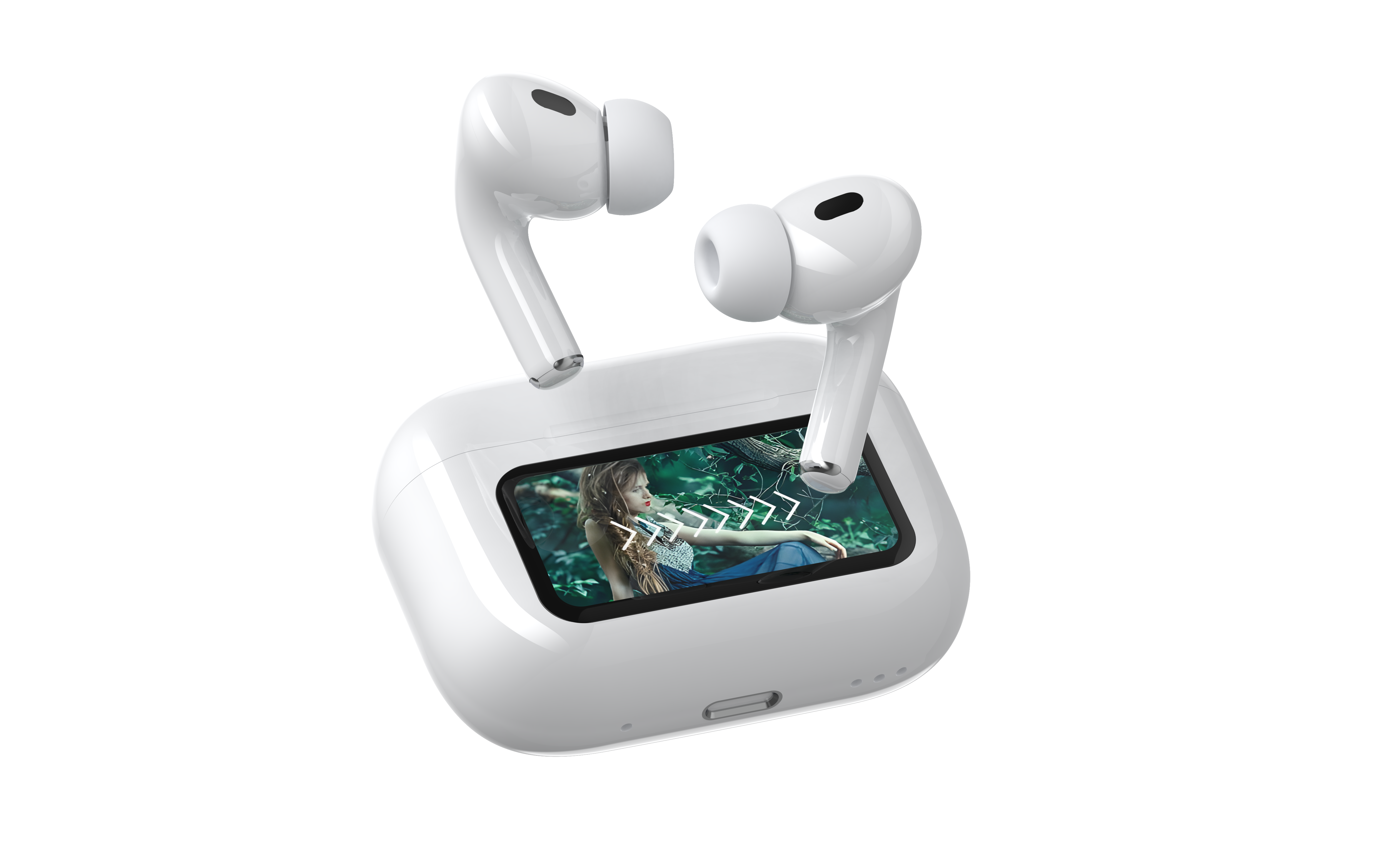 Безжични слушалки Riversong – Airfly T2, бели Безжичните слушалки Riversong Airfly T2
